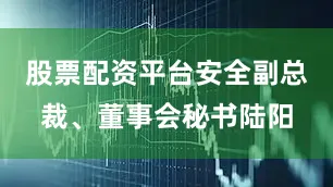 股票配资平台安全副总裁、董事会秘书陆阳