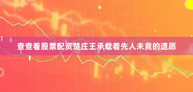 查查看股票配资楚庄王承载着先人未竟的遗愿