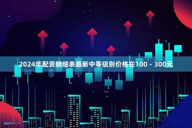 2024年配资明细表最新中等级别价格在100 - 300元